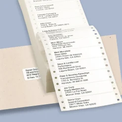Avery Computer Labels, Dot Matrix Labels and Pin-Feed Labels, 15/16" x 3-1/2", White, 5,000 Labels/Pack (4013)