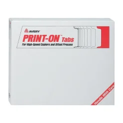 Avery Copier Tab Dividers, Unpunched, 5 Tab, White, 30 Sets/Box (20405)