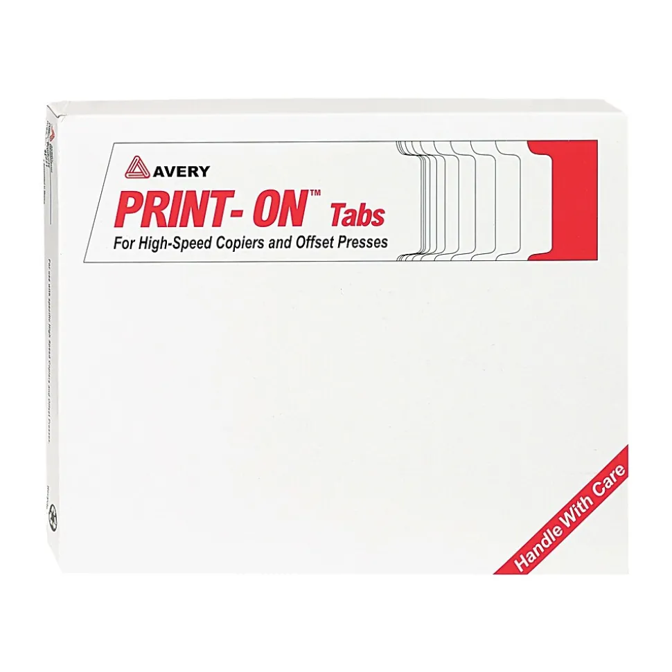 Avery Copier Tab Dividers, Single Reverse Collated, 5-Tab, White, 30 Sets/Box (20416)