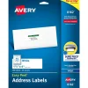 Avery Easy Peel Inkjet Address Labels, 1-1/3" x 4", White, 350 Labels/Pack (8162)