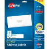 Avery Easy Peel Inkjet Address Labels, 1" x 4", White, 500 Labels/Pack (8161)