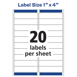 Avery Easy Peel Inkjet Address Labels, 1
