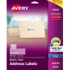 Avery Easy Peel Inkjet Address Labels, 1" x 2-5/8", Clear, 300 Labels/Pack (18660)