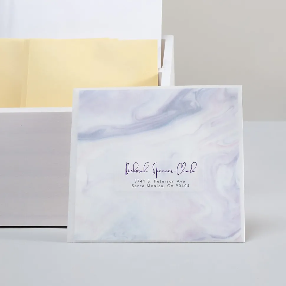 Avery Easy Peel Inkjet Address Labels, 1" x 2-5/8", Clear, 300 Labels/Pack (18660)