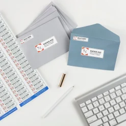 Avery Easy Peel Inkjet Return Address Labels, 1/2