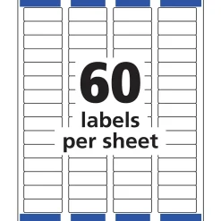 Avery Easy Peel Inkjet Return Address Labels, 2/3