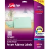 Avery Easy Peel Inkjet Return Address Labels, 2/3" x 1-3/4", Clear, 2,000 Labels/Pack (8667)