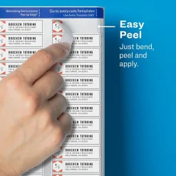 Avery Easy Peel Inkjet Return Address Labels, 2/3