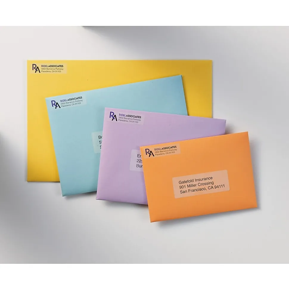 Avery Easy Peel Inkjet Return Address Labels, 2/3" x 1-3/4", Clear, 2,000 Labels/Pack (8667)