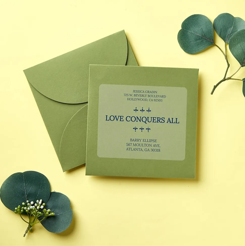 Avery Easy Peel Inkjet Shipping Labels, 2" x 4", Clear, 250 Labels/Pack (8663)