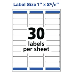 Avery Easy Peel Laser Address Labels, 1