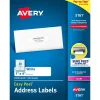 Avery Easy Peel Laser Address Labels, 1" x 4", White, 2,000 Labels/Box (5161)