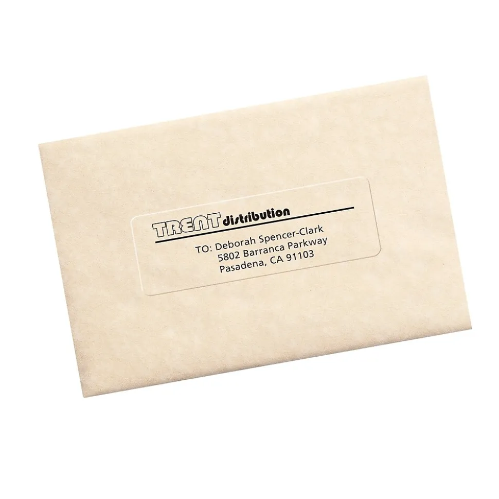 Avery Easy Peel Laser Address Labels, 1-1/3" x 4", Clear, 700 Labels/Box (5662)