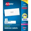 Avery Easy Peel Laser Address Labels, 1" x 4", White, 5,000 Labels/Box (5961)