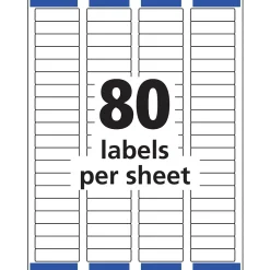 Avery Easy Peel Laser Return Address Labels, 2/3