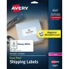 Avery Easy Peel Laser Shipping Labels, 2" x 4", Glossy White, 100 Labels/Pack (6527)