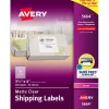 Avery Easy Peel Laser Shipping Labels, 3-1/3" x 4", Clear, 300 Labels/Box (5664)