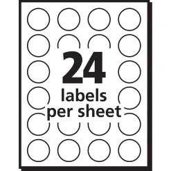 Avery Easy Peel Laser/Inkjet Multipurpose Labels, 3/4
