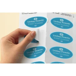 Avery Easy Peel Laser/Inkjet Oval Print to the Edge Labels, 1-1/2