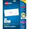Avery Easy Peel Laser/Inkjet Address Labels, 1" x 2-5/8", White, 300 Labels/Pack (18660)