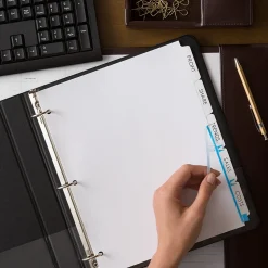 Avery EcoFriendly Index Maker Dividers, 5 Tab, White, 5/Pack (AVE11580)