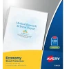 Avery Economy Lightweight Sheet Protectors, 8.5" x 11", Semi-Clear, 100/Box (74101)