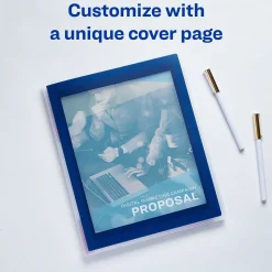 Avery Flexi-View 6-Pocket Presentation Folder, Navy Blue (47696)