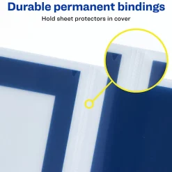 Avery Flexi-View 6-Pocket Presentation Folder, Navy Blue (47696)