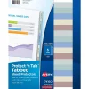 Avery Heavyweight Protect 'n Tab 5 Tabs, 8-1/2" x 11", Clear, 1/Set (74160)
