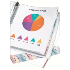 Avery Heavyweight Protect 'n Tab 5 Tabs, 8-1/2" x 11", Clear, 1/Set (74160)