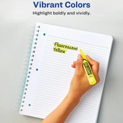 Avery Hi-Liter Tank Highlighters, Chisel, Assorted, 4/Pack (24063)