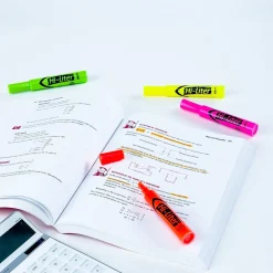 Avery Hi-Liter Tank Highlighters, Chisel, Assorted, 4/Pack (24063)