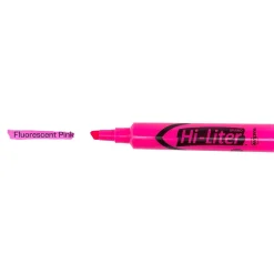 Avery Hi-Liter Tank Highlighters, Chisel, Pink, Dozen (24010)