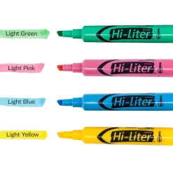 Avery Hi-Liter Tank Highlighter, Chisel Tip, Assorted, 4/Pack (17752)