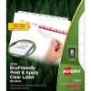 Avery Index Maker EcoFriendly Paper Dividers with Print & Apply Label Sheets, 8 Tab, White, 5 Sets/Pack (11581)