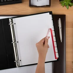 Avery Index Maker EcoFriendly Paper Dividers with Print & Apply Label Sheets, 8 Tab, White, 5 Sets/Pack (11581)