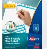 Avery Index Maker Extra-Wide Paper Dividers with Print & Apply Label Sheets, 5 Tabs, White, 5 Sets/Pack (AVE11440)