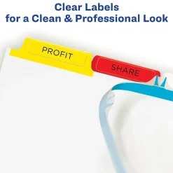 Avery Index Maker Paper Dividers with Print & Apply Label Sheets, 5 Tabs, Multicolor, 25 Sets/Pack (11423)