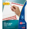 Avery Index Maker Paper Dividers with Print & Apply Label Sheets, 8 Tabs, White (11417)