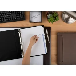 Avery Index Maker Paper Dividers with Print & Apply Label Sheets, 3 Tabs, White, 25 Sets/Pack (11445)