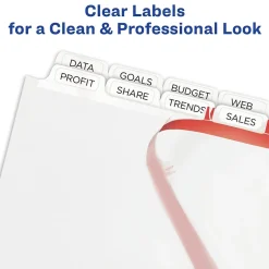 Avery Index Maker Print & Apply Dividers, 16-Tab, White, Set (13150)