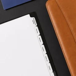 Avery Index Maker Print & Apply Label Paper Dividers for Copiers, 8 Tabs, White, 5 Sets/Pack (11422)