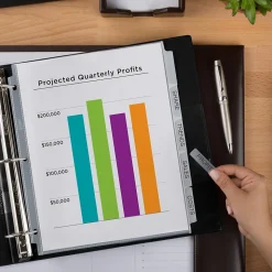 Avery Index Maker Standard Weight Sheet Protector Plastic Dividers, 5-Tab, 8-1/2