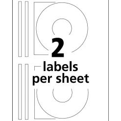 Avery Inkjet Media Labels, White Matte, 20 Disc and 40 Spine Labels/Pack (8962)