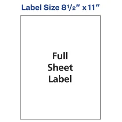 Avery Inkjet Shipping Labels, 8-1/2