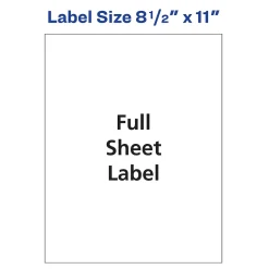 Avery Inkjet Shipping Labels, 8 1/2