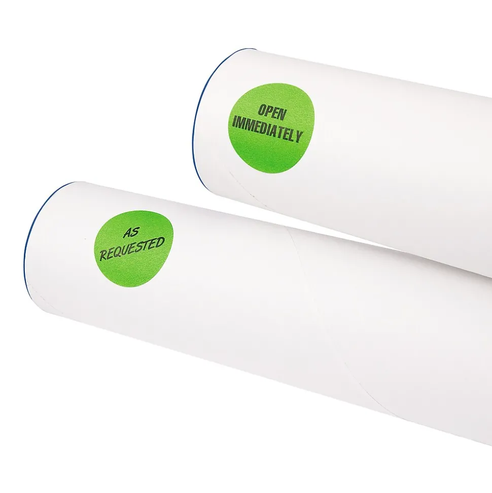 Avery Laser Color Coding Labels, 1 1/4" Dia., Neon Green, 8/Sheet, 50 Sheets/Pack (5498)