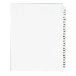 Avery Legal Pre-Printed Paper Divider Collated Set, 276-300 Tabs, White, Avery Style, Letter Size (01341)