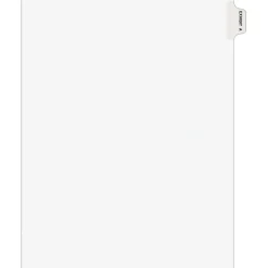 Avery Legal Pre-Printed Paper Dividers, Side Tab EXHIBIT A Tab, White, Avery Style, Letter Size, 25/Pack (01371)