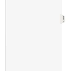 Avery Legal Pre-Printed Paper Dividers, Side Tab EXHIBIT C Tab, White, Avery Style, Letter Size, 25/Pack (01373)